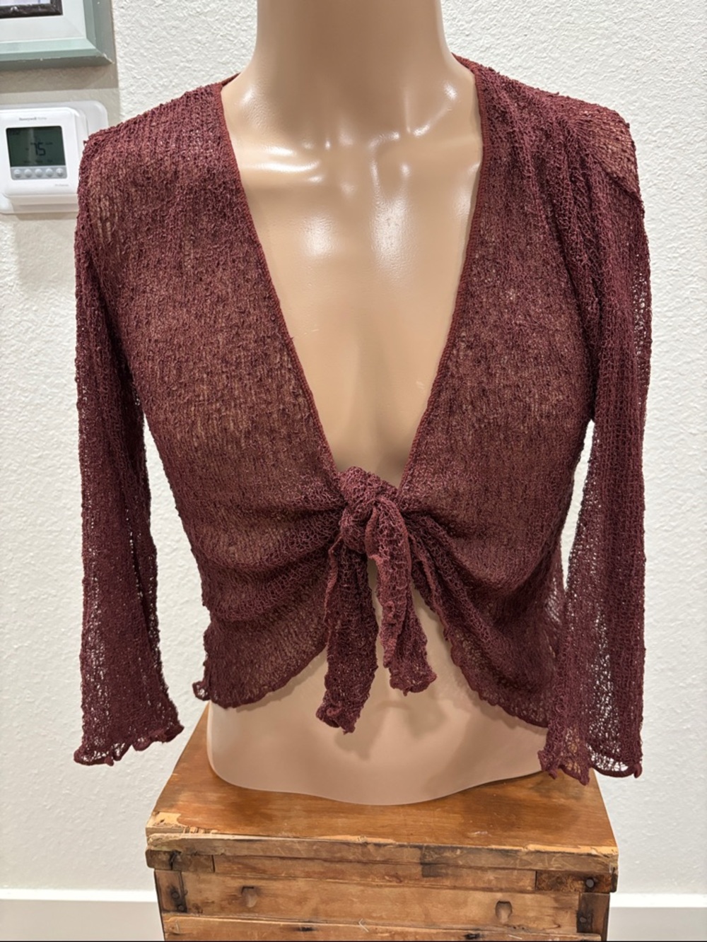 Back From Bali Women’s Sheer Ethically Made Elegant Shrugs 3/4 Sleeve Sz OS